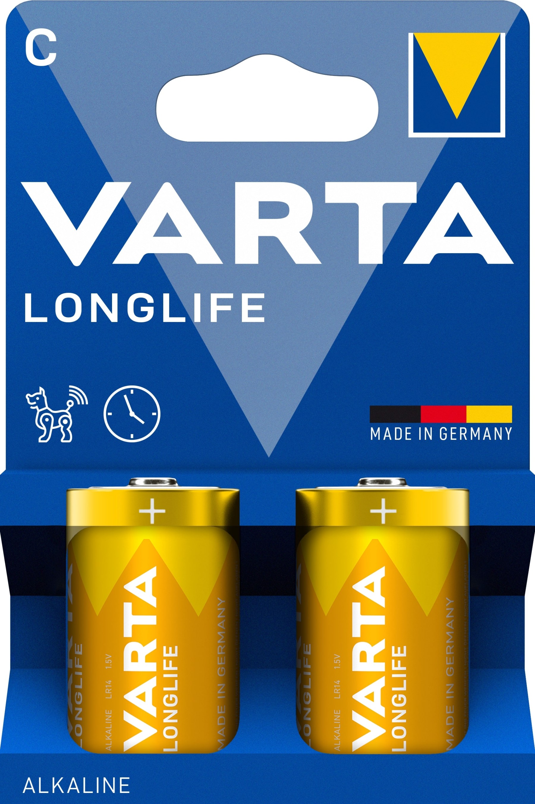 VARTA Longlife C Batteries Pack of 2